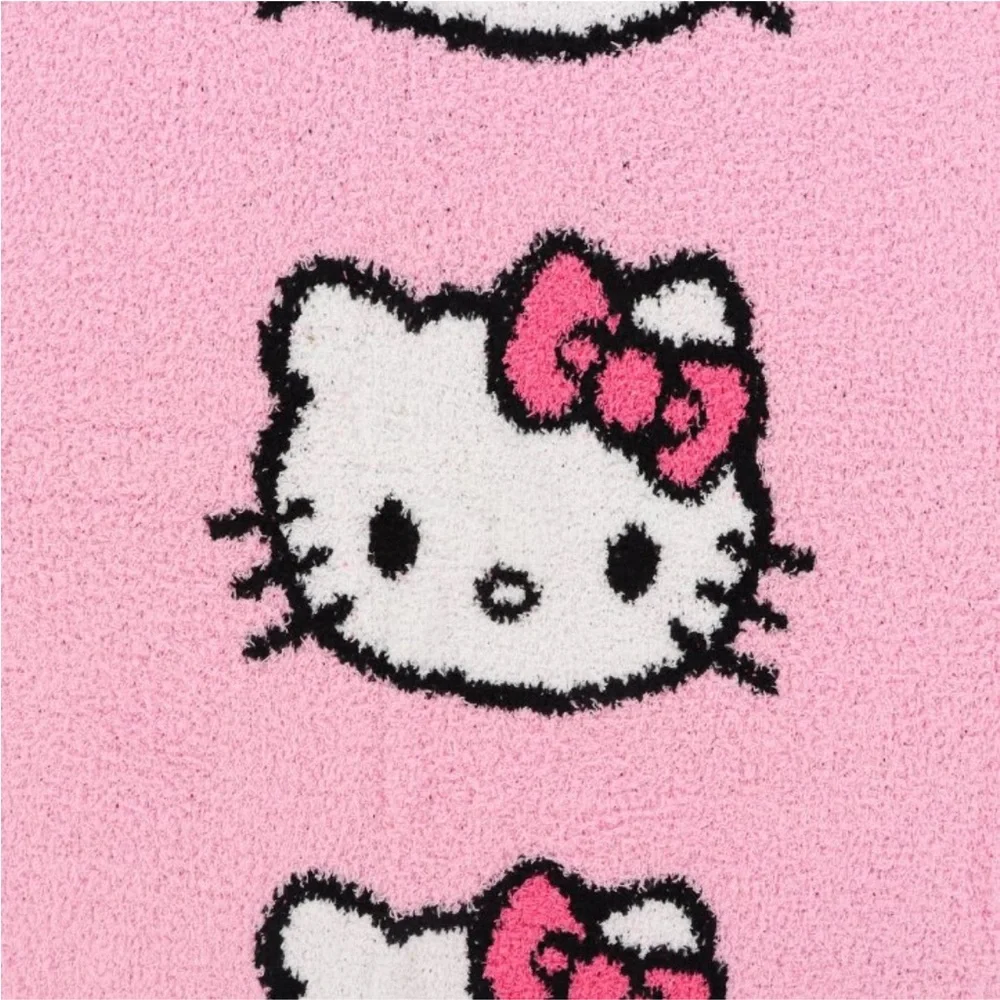 NWT Hello Kitty Pattern Pink Plush 50